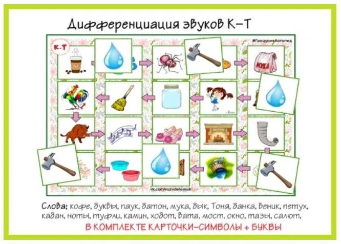 [razvdeteimsk] Цепочки К-Т. Дифференциация звуков К-Т (Наталья Грицуник)