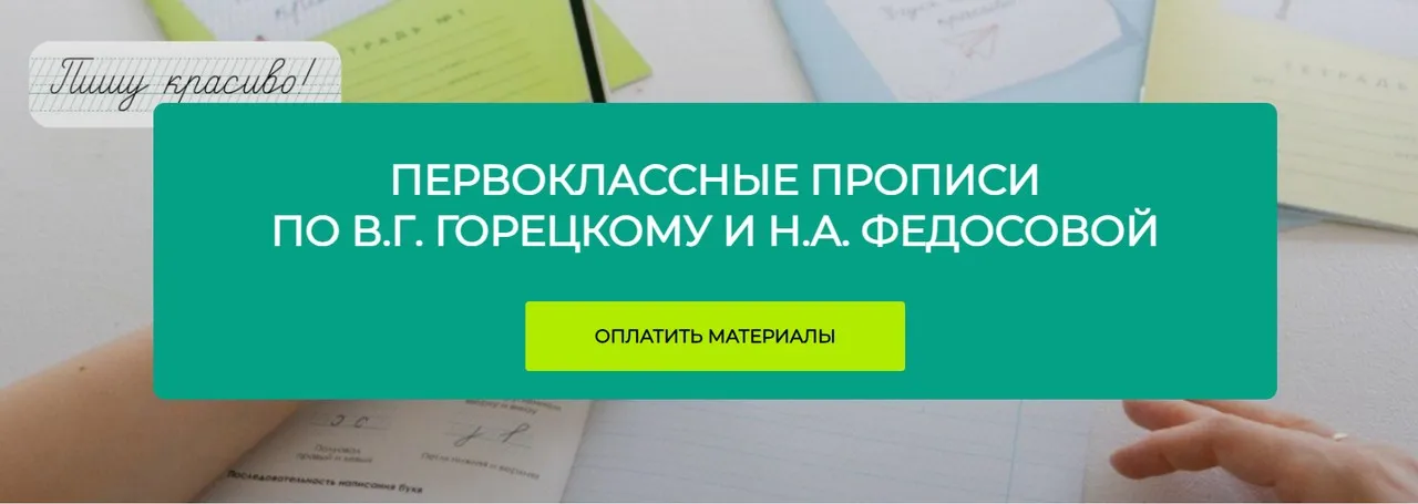 Первоклассные прописи по В. Г. Горецкому и Н. А. Федосовой (Вероника Мазина)