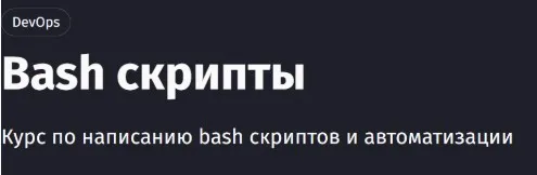 [Purpleschool] Bash скрипты. Тариф Самостоятельный (Антон Ларичев)