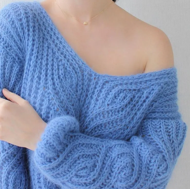 [Вязание] МК свитер Angora Merino (Елена Кузьмина)