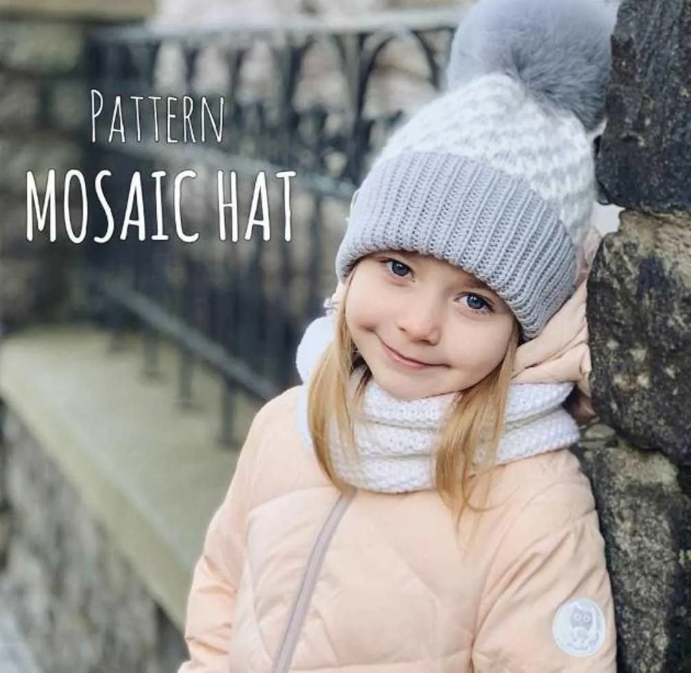 [bynataliana] Шапка Mosaic hat (Наташа Махнукова)