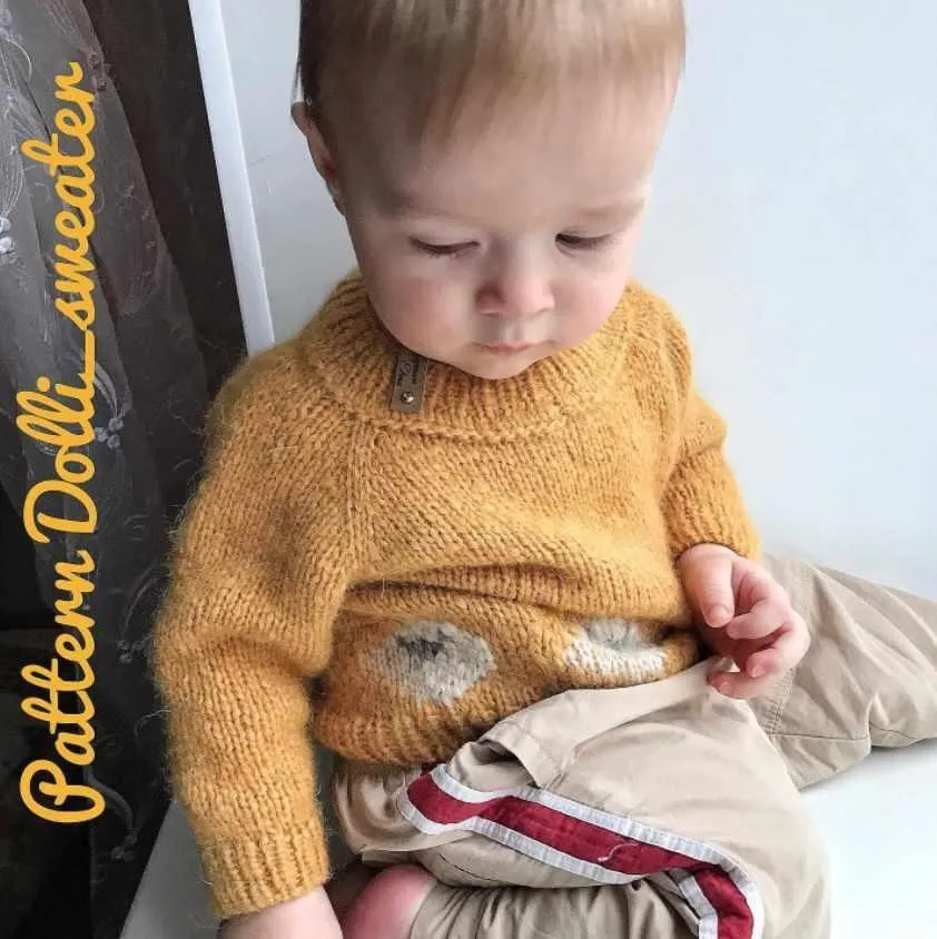 Детский джемпер Dolli_sweater (krupnovaelena)