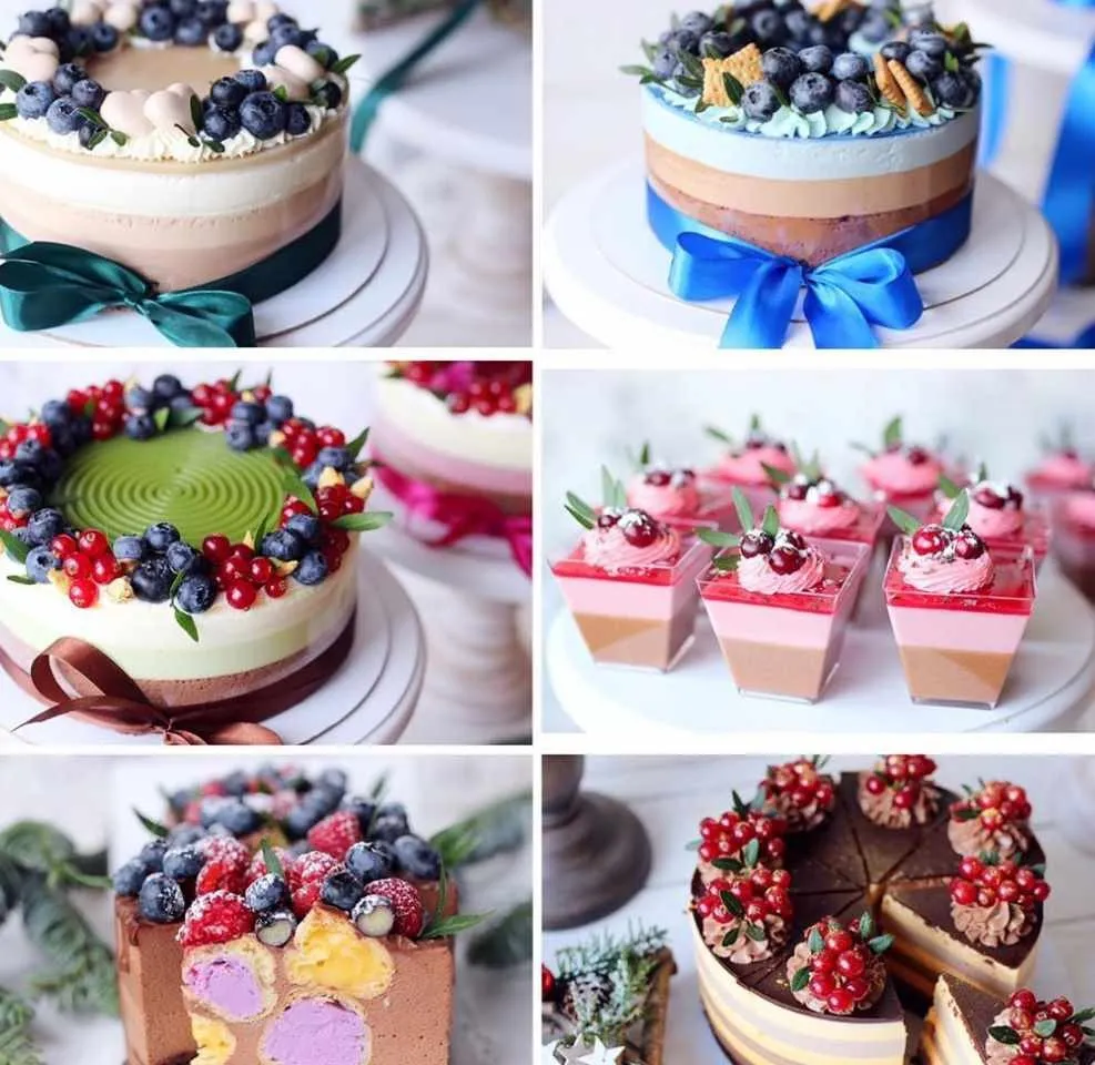 Трайфлы и градиент торты (nezabudka_cake)