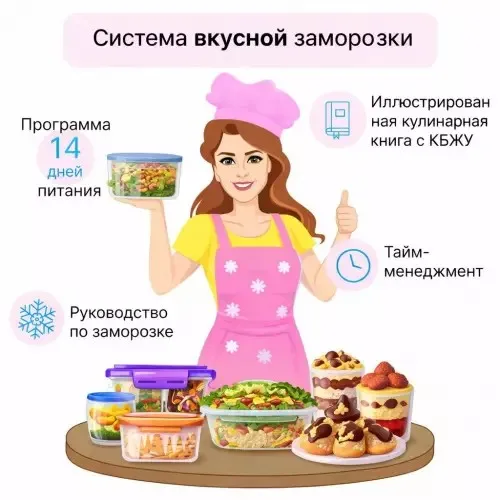 [fit-menu] Система вкусной заморозки с десертами на 1400 ккал (Евгения Уварова)