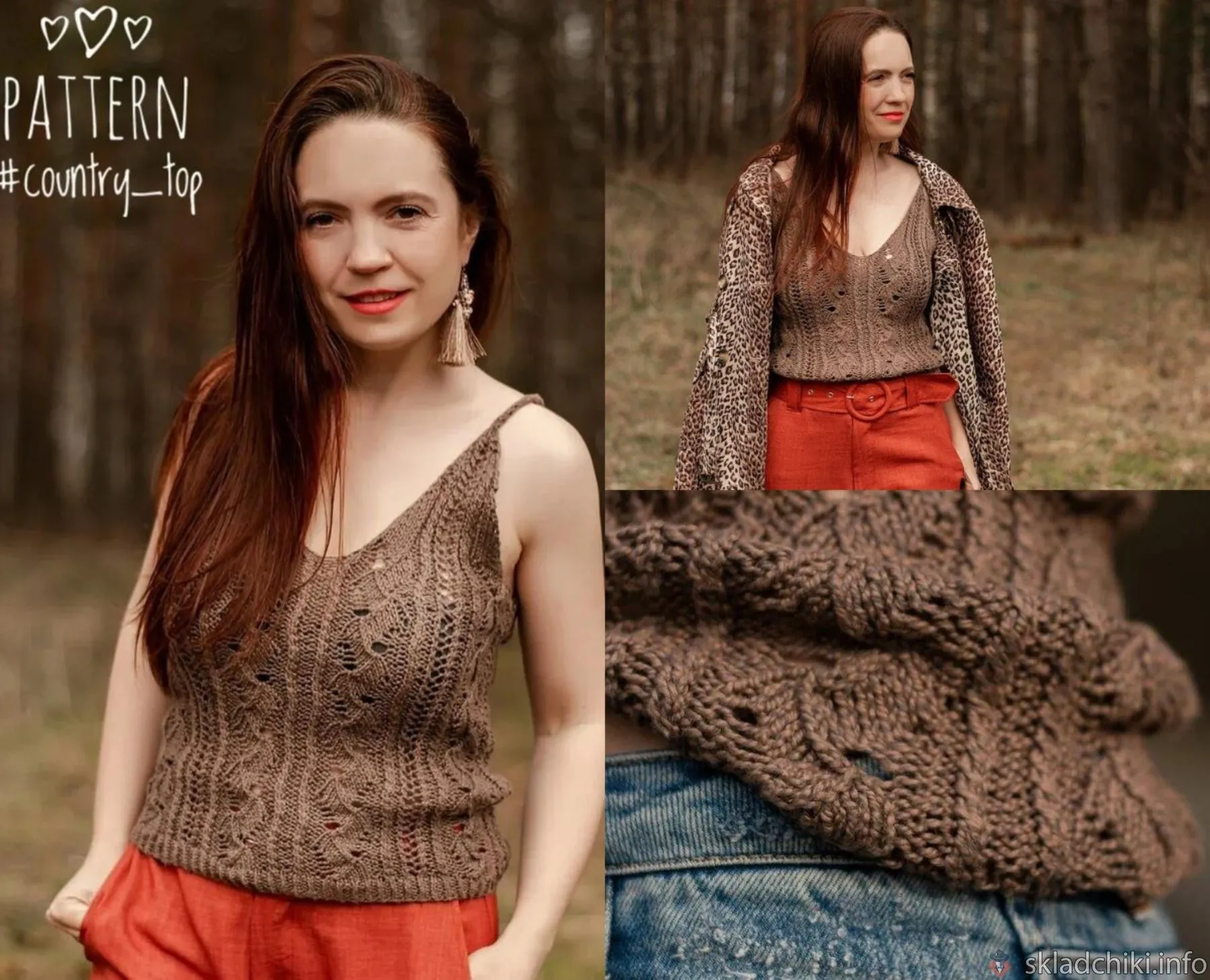 [Вязание] Топ «Country top» (Елена Крупнова) @krupnovaelena