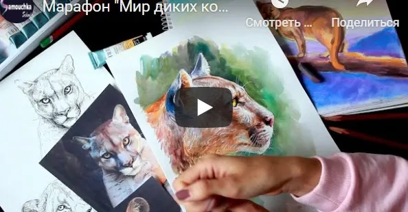 [Samouchka School] Мир диких кошек: Пума (Татьяна Yourartpets)