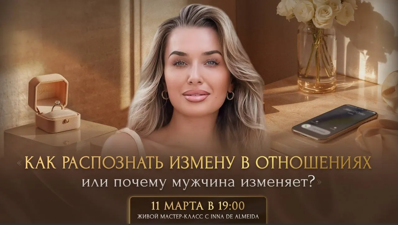 [Ladies School] Мастер-класс Как распознать измену в отношениях или почему мужчина изменяет 2026 (Inna de Almeida)