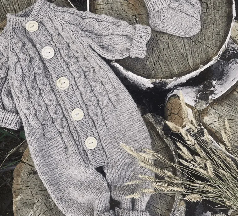 [Elfcrochet]Комбинезон спицами #ELF_AIRBABY (Эльвира Рукосаева)