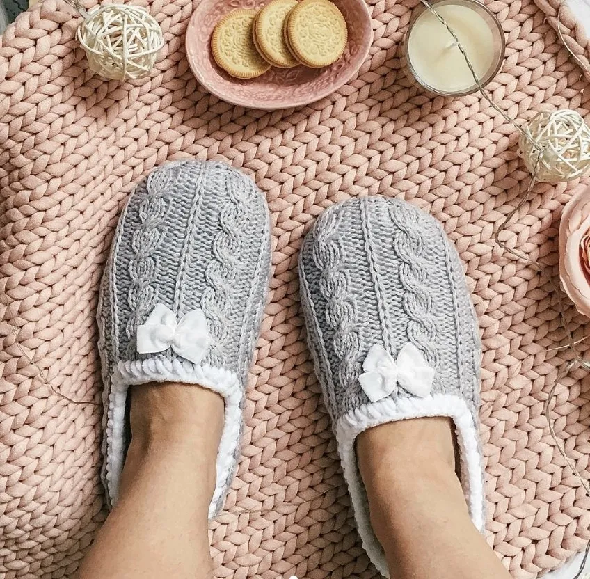 Тапочки Toffee (bonito_knits_)