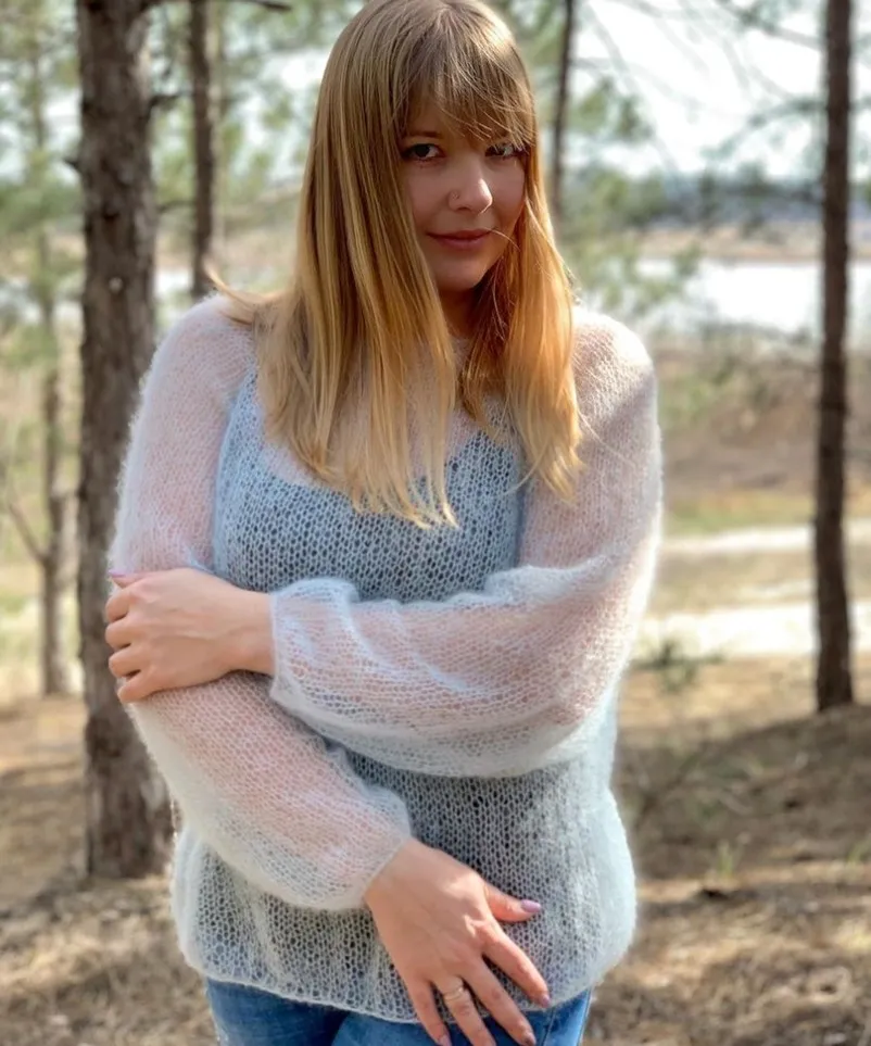 Джемпер Паутинка (rudenko.knits)