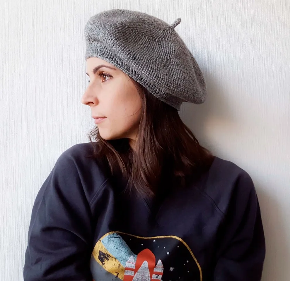 Берет Имитация спиц (Polina Kuts)