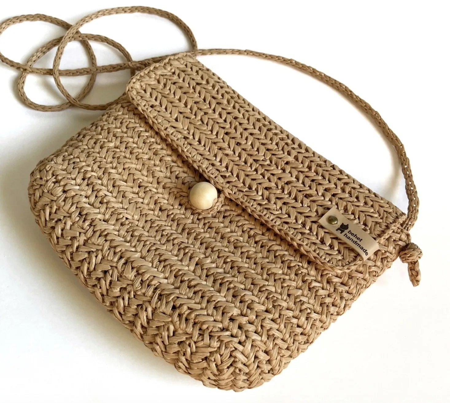 Сумка «Deniz» из рафии (behet.handmade)