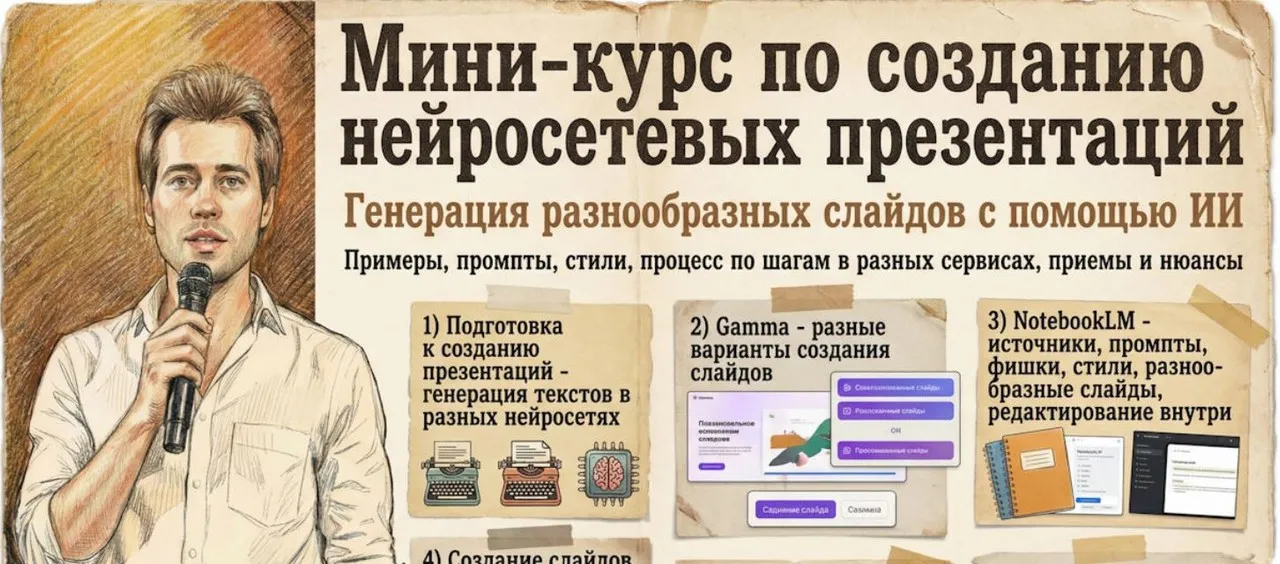 Мини-курс по нейросетевым презентациям (Дмитрий Зверев)