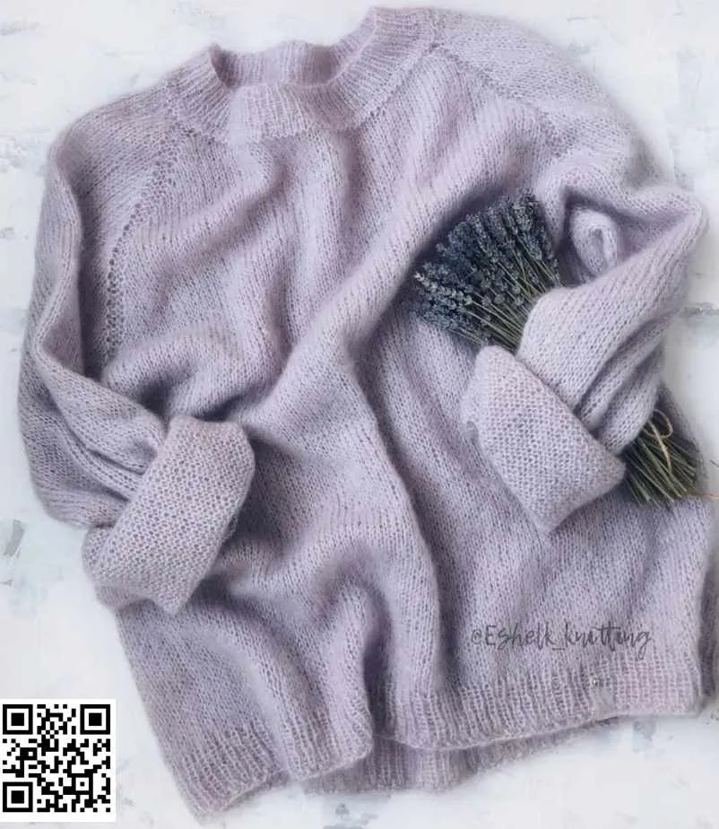 Мохеровый джемпер (eshelk_knitting)