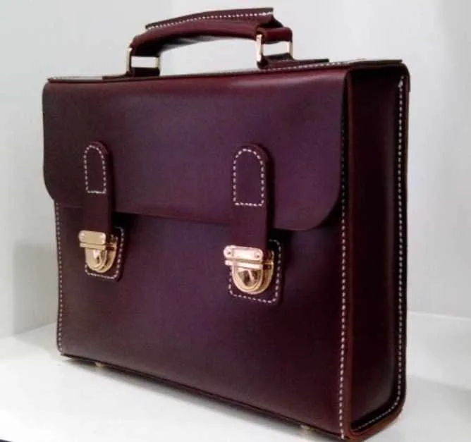 Портфель из кожи, модель BXK-08 (LetZ pattern)