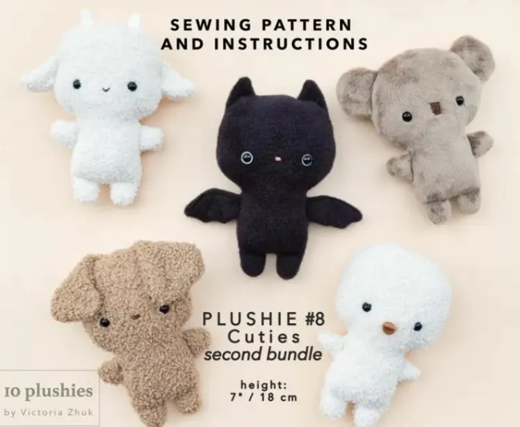 [10plushies] Выкройки Милашки. Второй комплект (Victoria Zhuk)