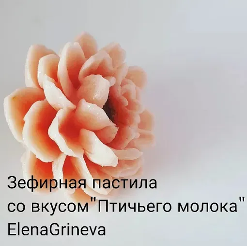 Зефир в молдах. Яблочная пастила со вкусом Птичьего молока (Елена Гринева)