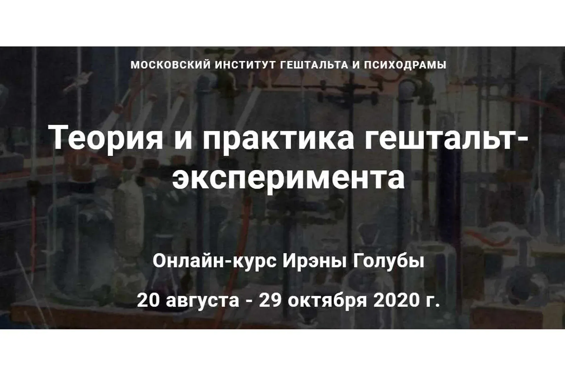 [МИГиП] Теория и практика гештальт-эксперимента. Полный курс (Ирэна Голуба)