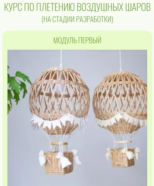 Курс по плетению воздушных шаров. Модуль 1 (Ирина Жолтковская)