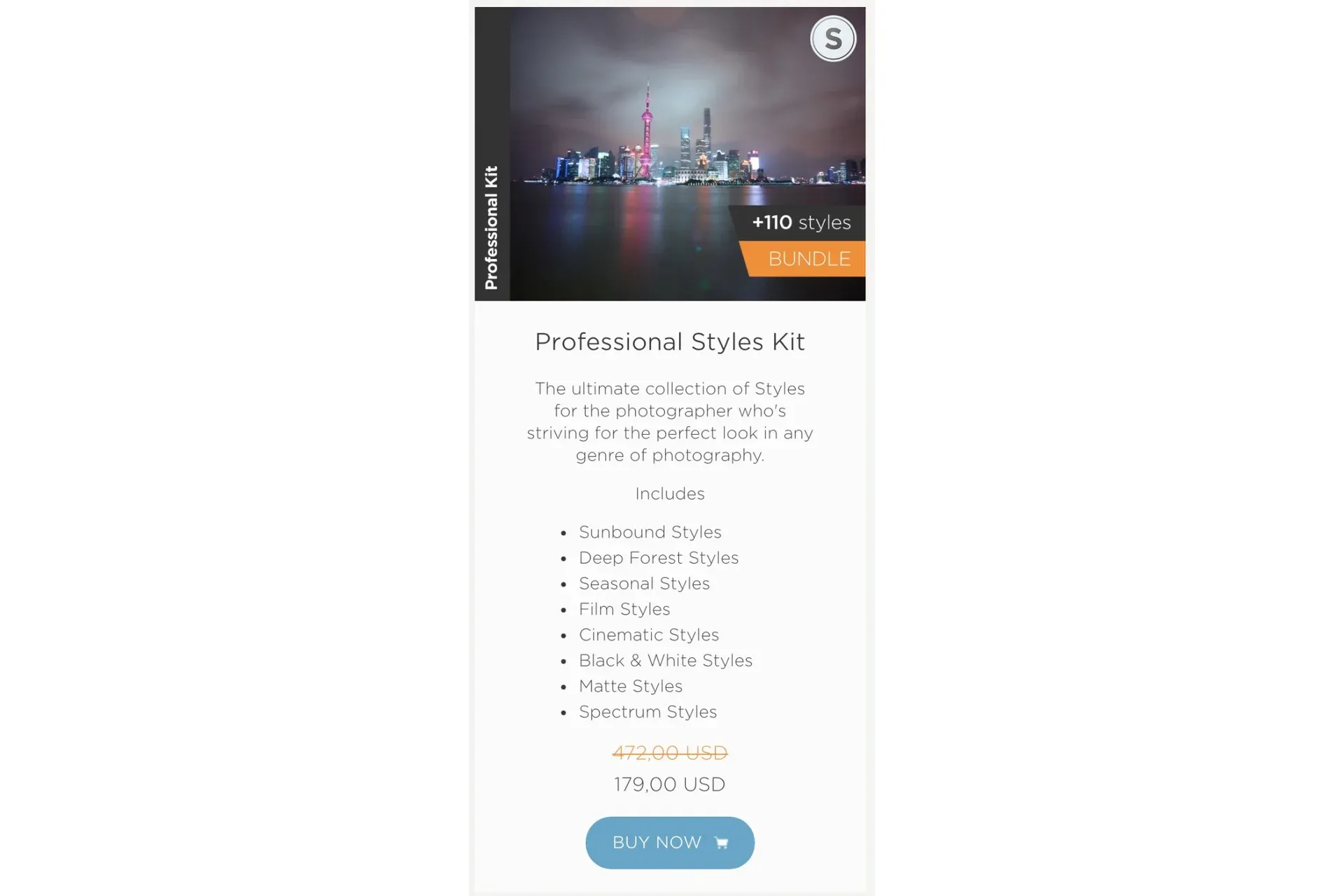 [Captureone.com] Коллекция стилей Professional Styles Kit  для Capture One, 8 паков