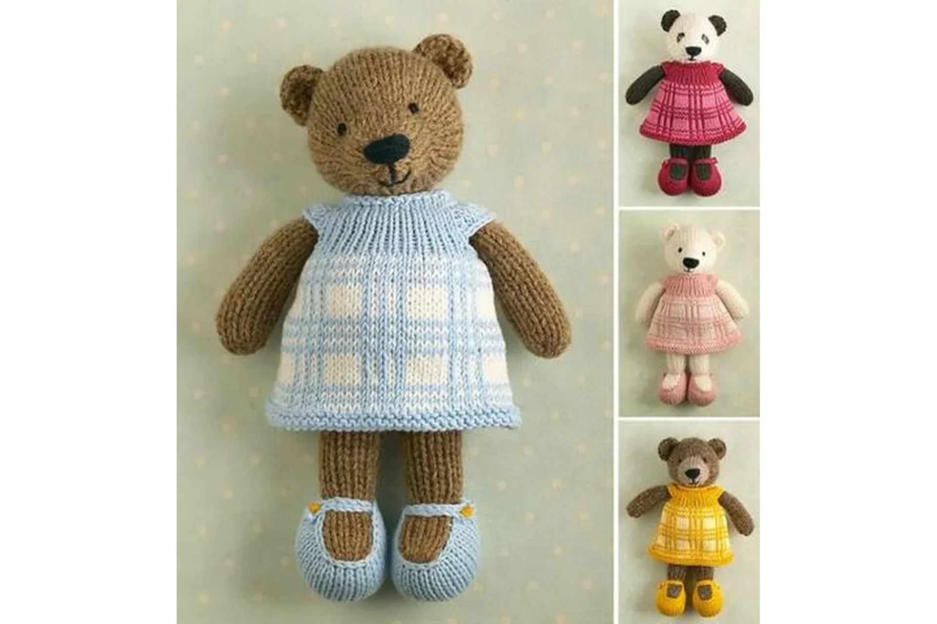Girl Bear . Мишка спицами (Julie Williams)