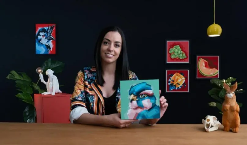[Domestika] Стилизованная акриловая живопись: Изучите цвет и форму / Stylized Acrylic Painting: Explore Color and Shape (Hannah Webb)