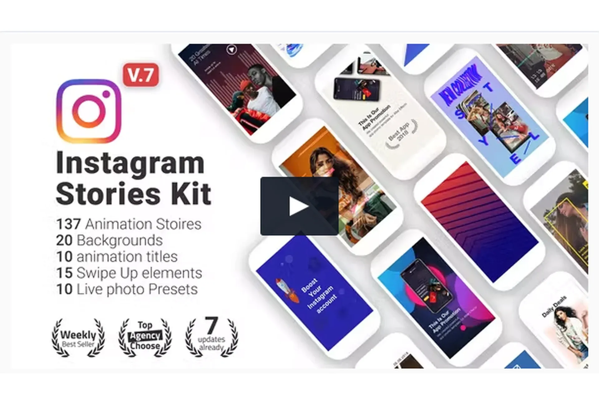 [videohive] Instagram Stories анимированные шаблоны