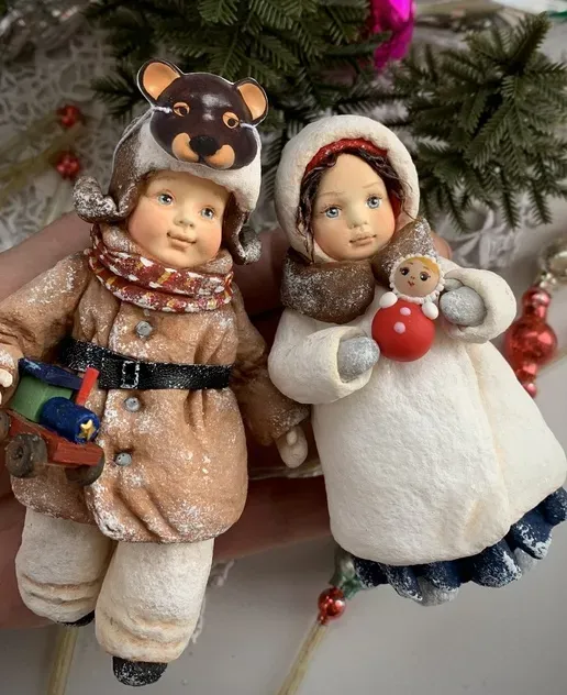 Ватная игрушка из коллекции Ребята СССР (Анна Ульянова)