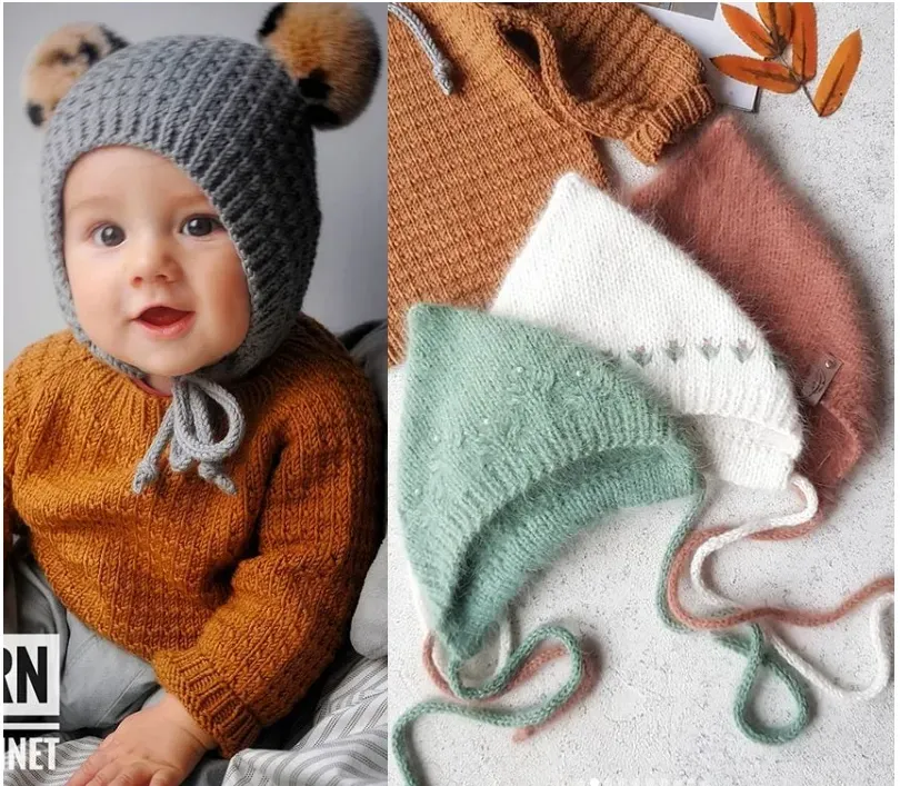 [33helga] Чепчик Basic bonnet (Ольга Проноза)
