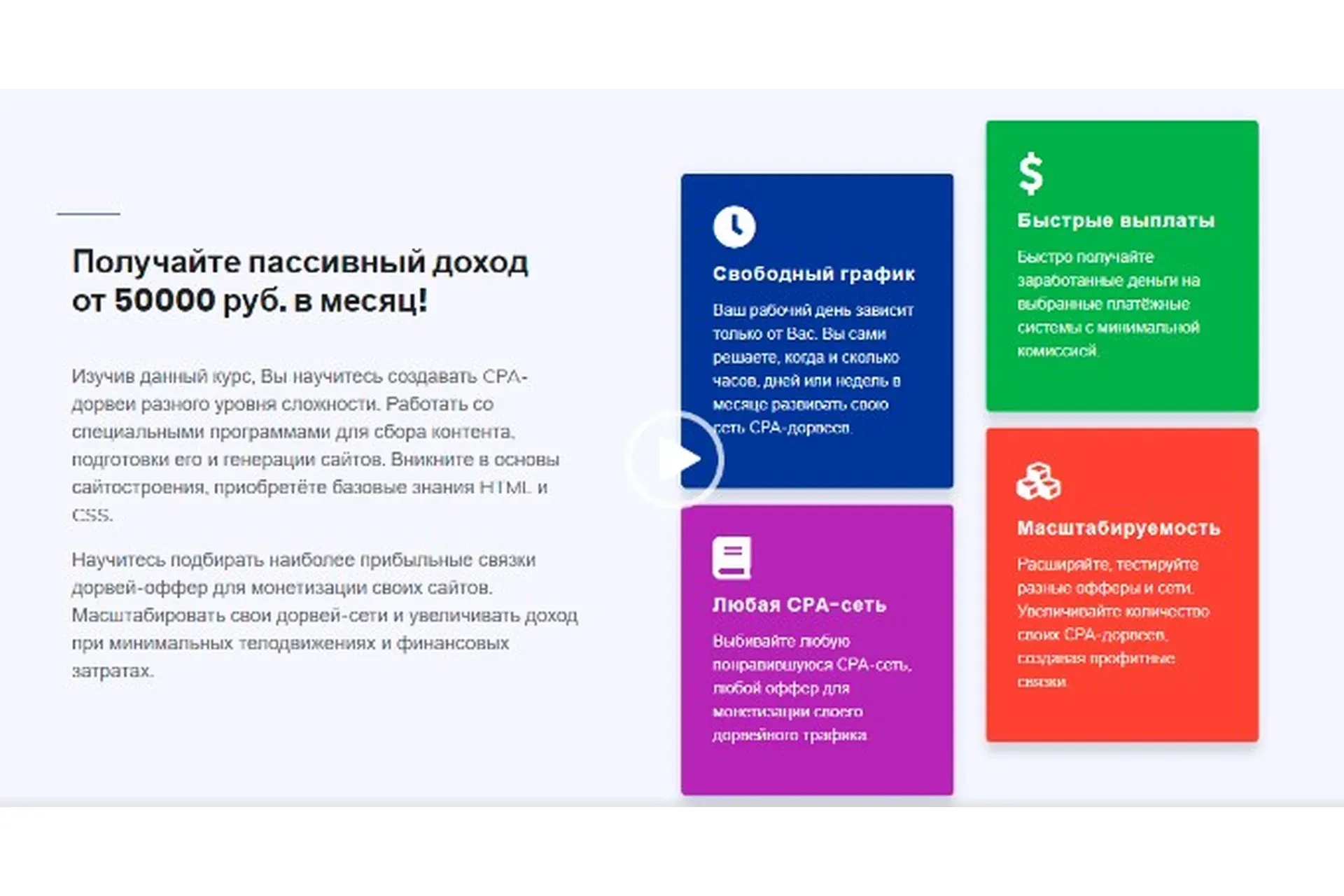 Заработок от 50000 руб. на CPA дорвеях (Сергей Белоусов)