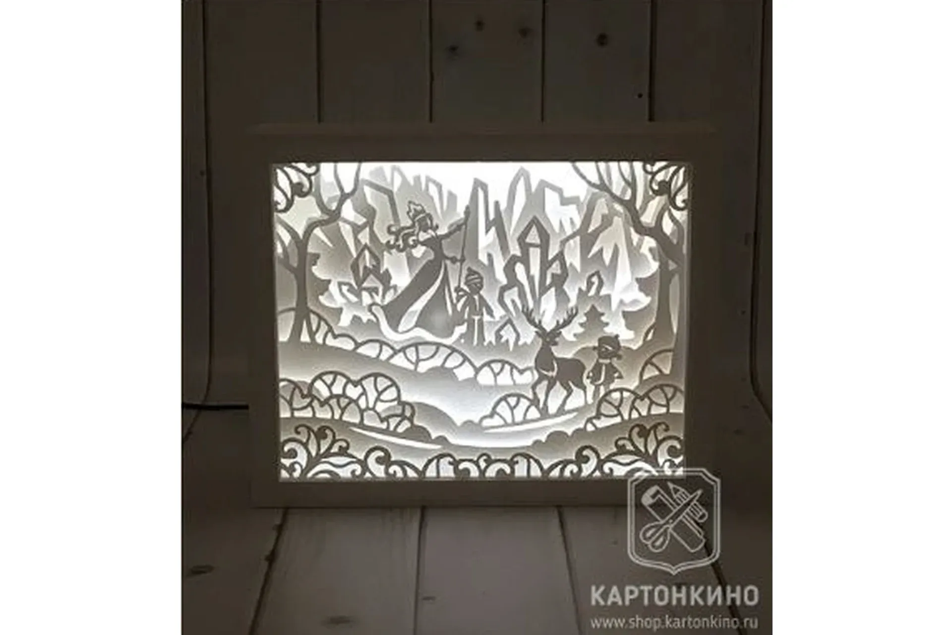 [Картонкино] Лайтбокс из бумаги «Снежная королева»  (Екатерина Михеева)