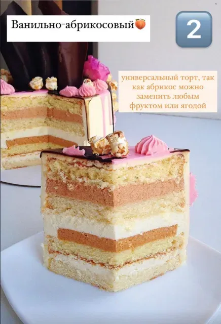Бисквитные рецептурные карты. Ванильно-абрикосовый сырный мусс (Kasadelika)