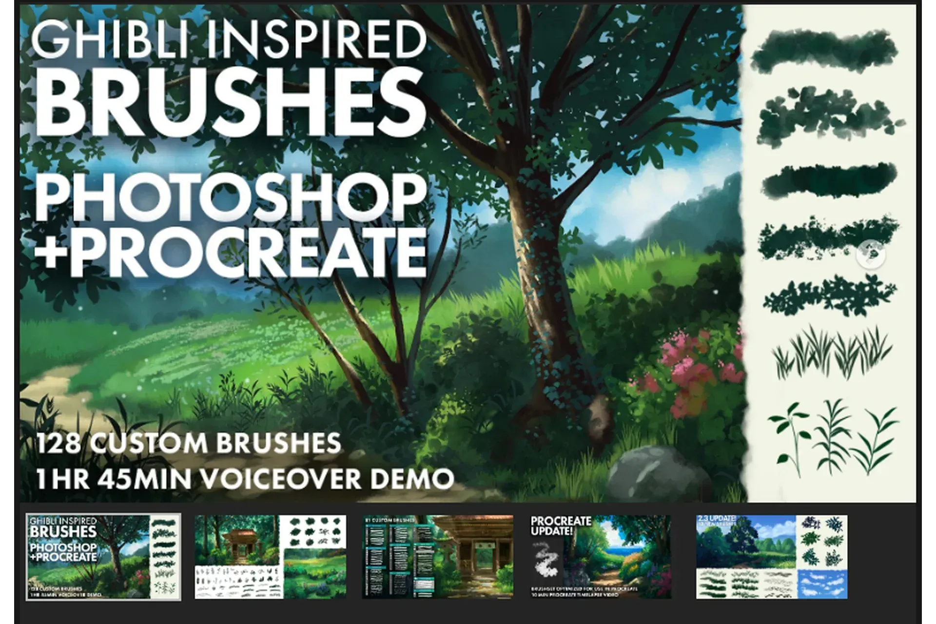 [Artstation] Вдохновляющие кисти для Photoshop и Procreate (Madeleine Bellwoar)
