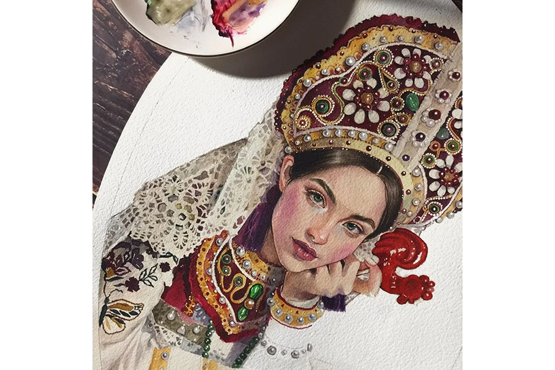 [Artilike] Акварельный курс «Костюмы народов мира» (Ирина Пирогова)