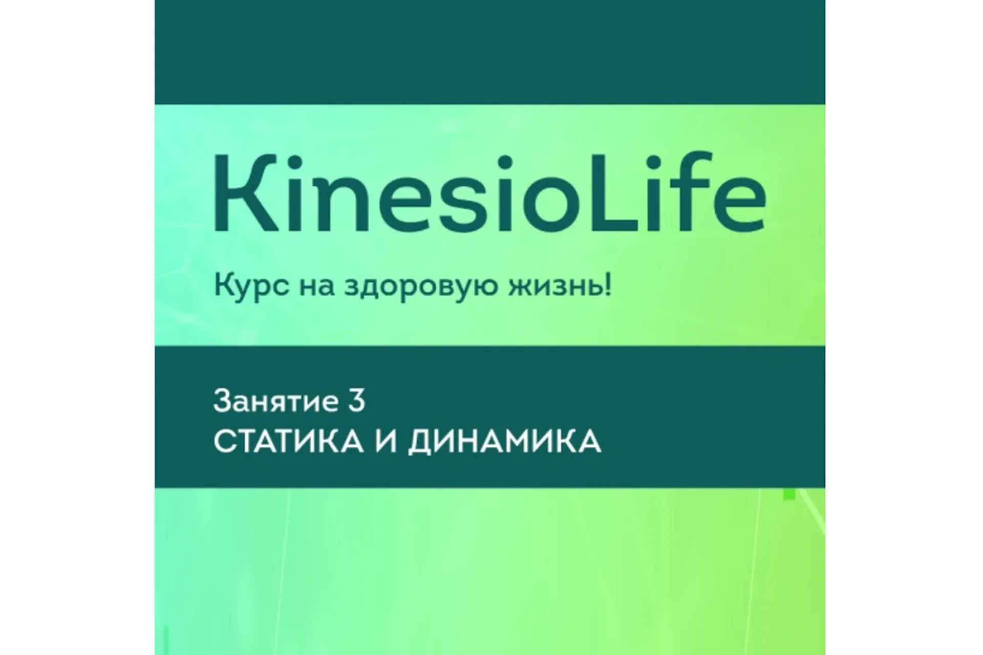 [KinesioLife] Семинар 3.Визуальная диагностика неоптимальной статики (Людмила Васильева)