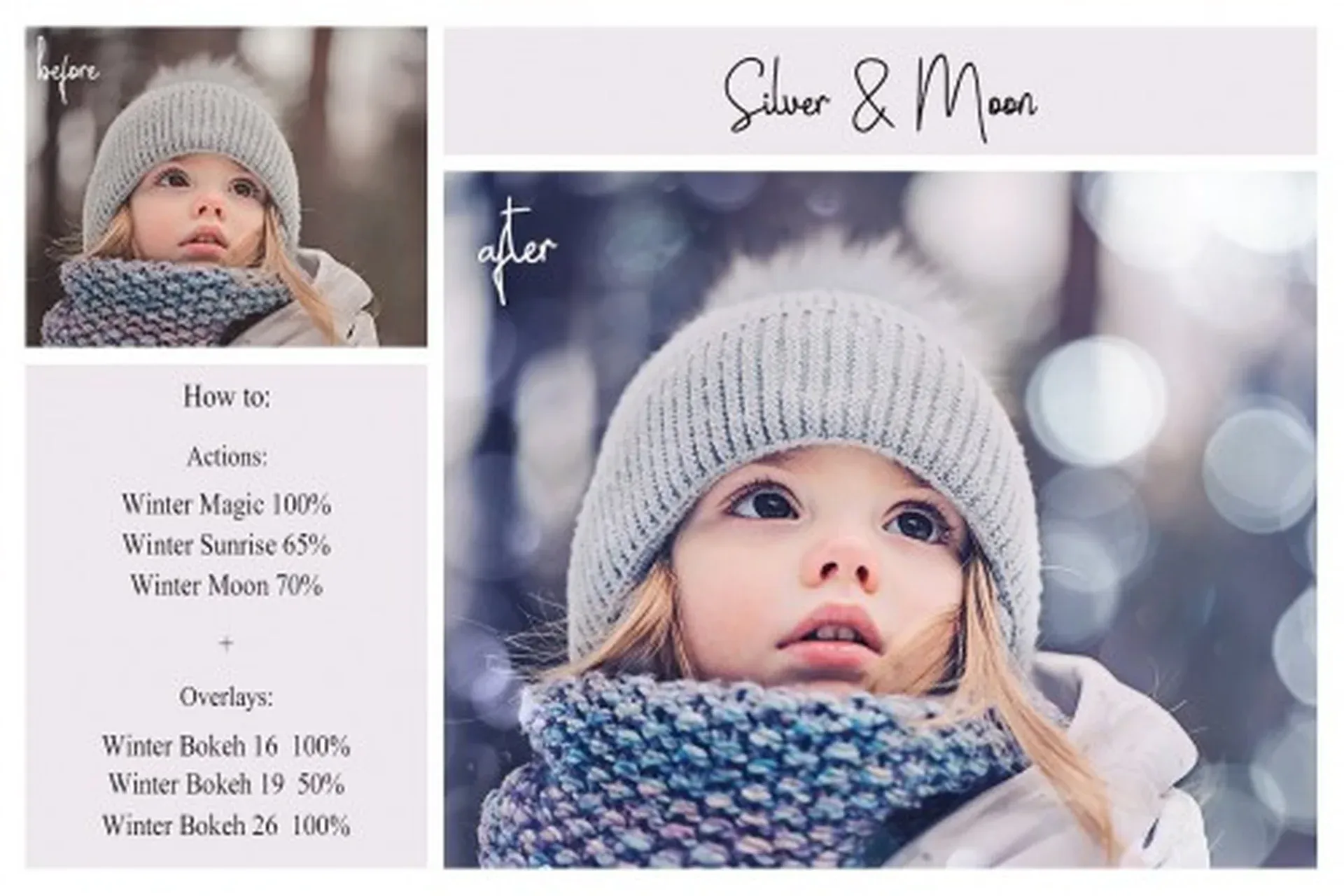 [CreativeMarket] Профессиональные зимние наложения и экшены  для обработки фотографий