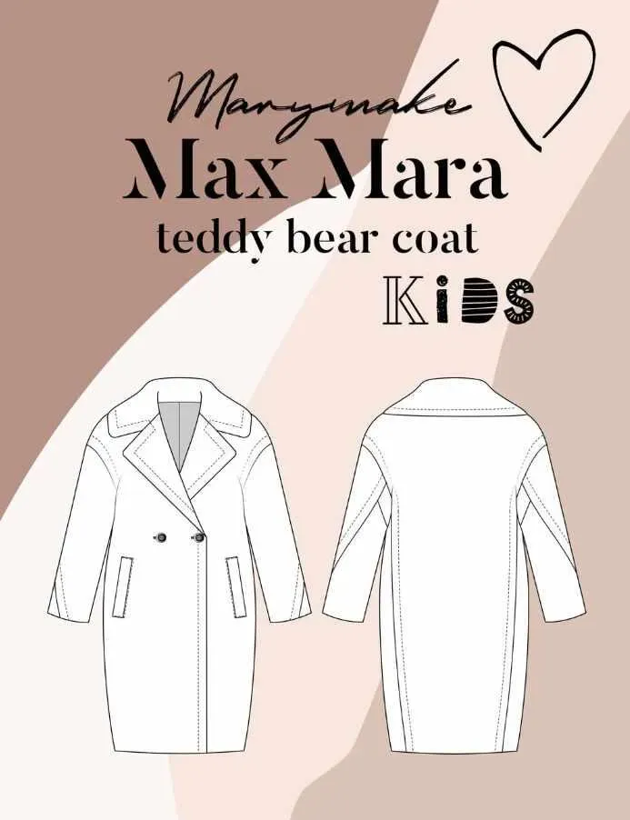 [marymake] Выкройка шубки Teddy Bear kids. Размер 116 (Мария Просянкина)