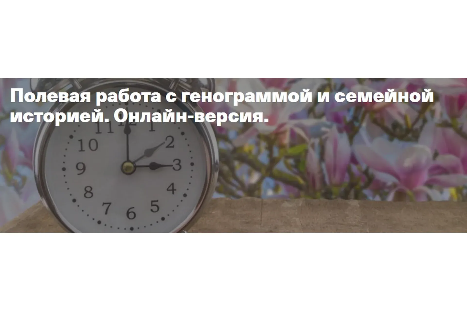 Полевая работа с генограммой и семейной историей (Елена Веселаго)