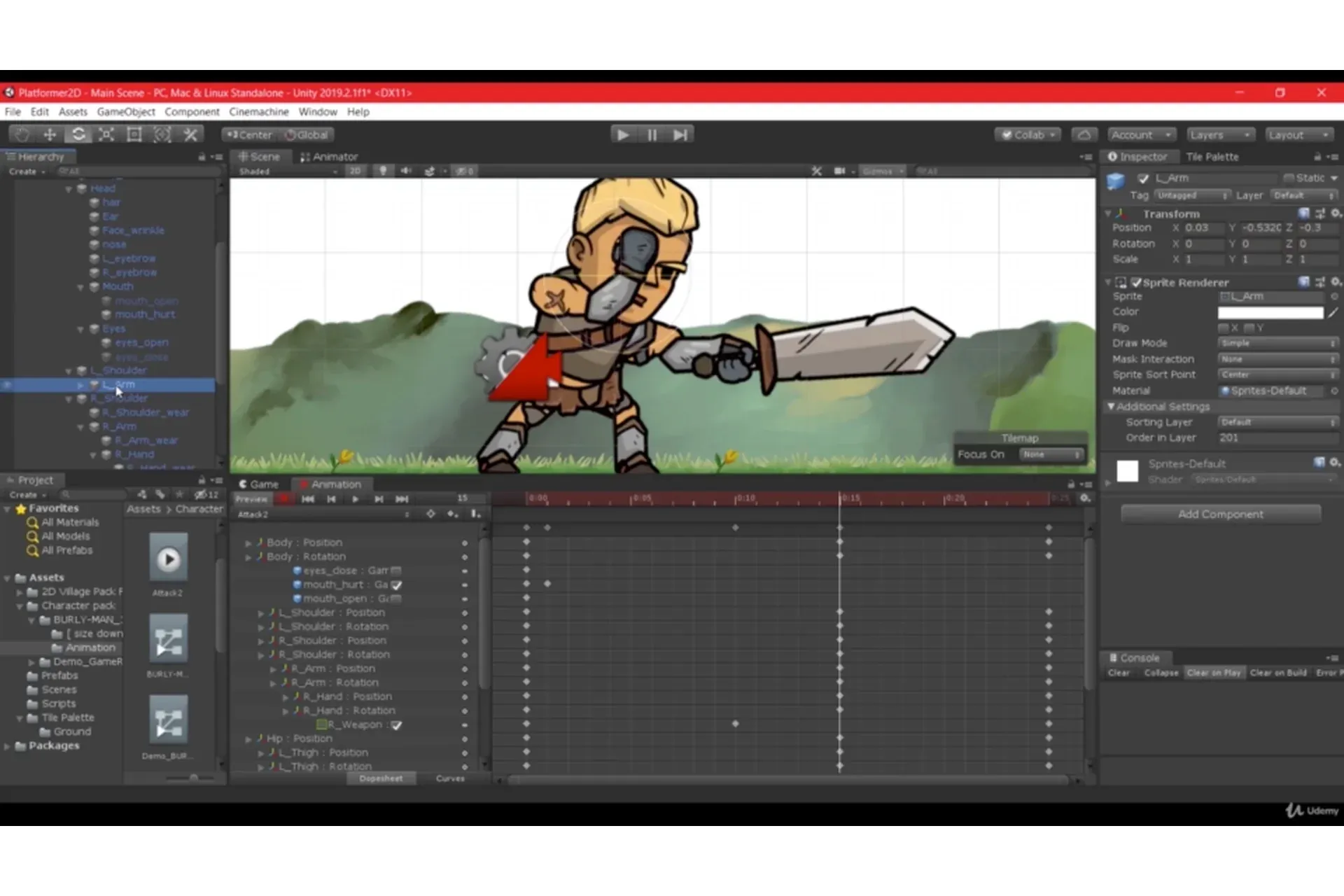 [Udemy] Полный курс. Создание 2D платформера на Unity 2020 (Анвар Абдулсатаров)