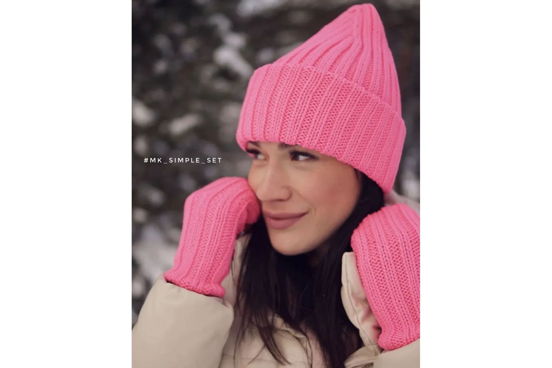 Шапка и митенки Simple_set (alisia___lisa)