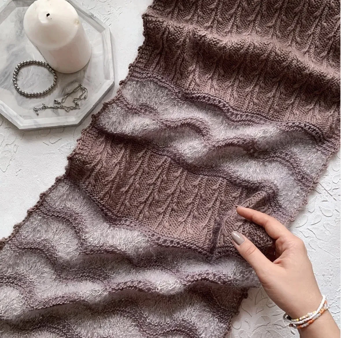 [shapetko_knitwear] Палантин Boho_chic (Елена Шапетько)