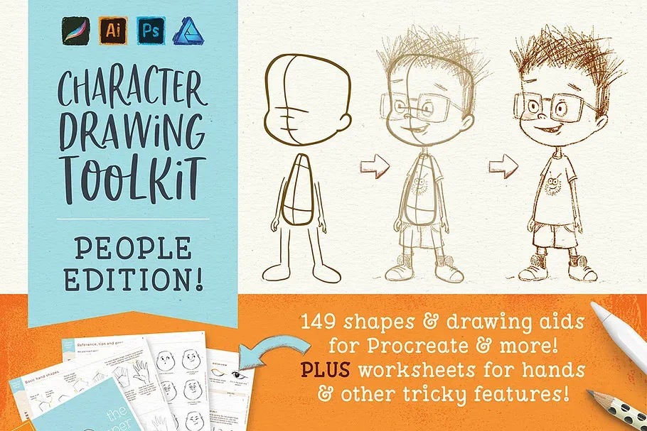 [Кисти] Procreate People Drawing Toolkit (Lisa Glanz)