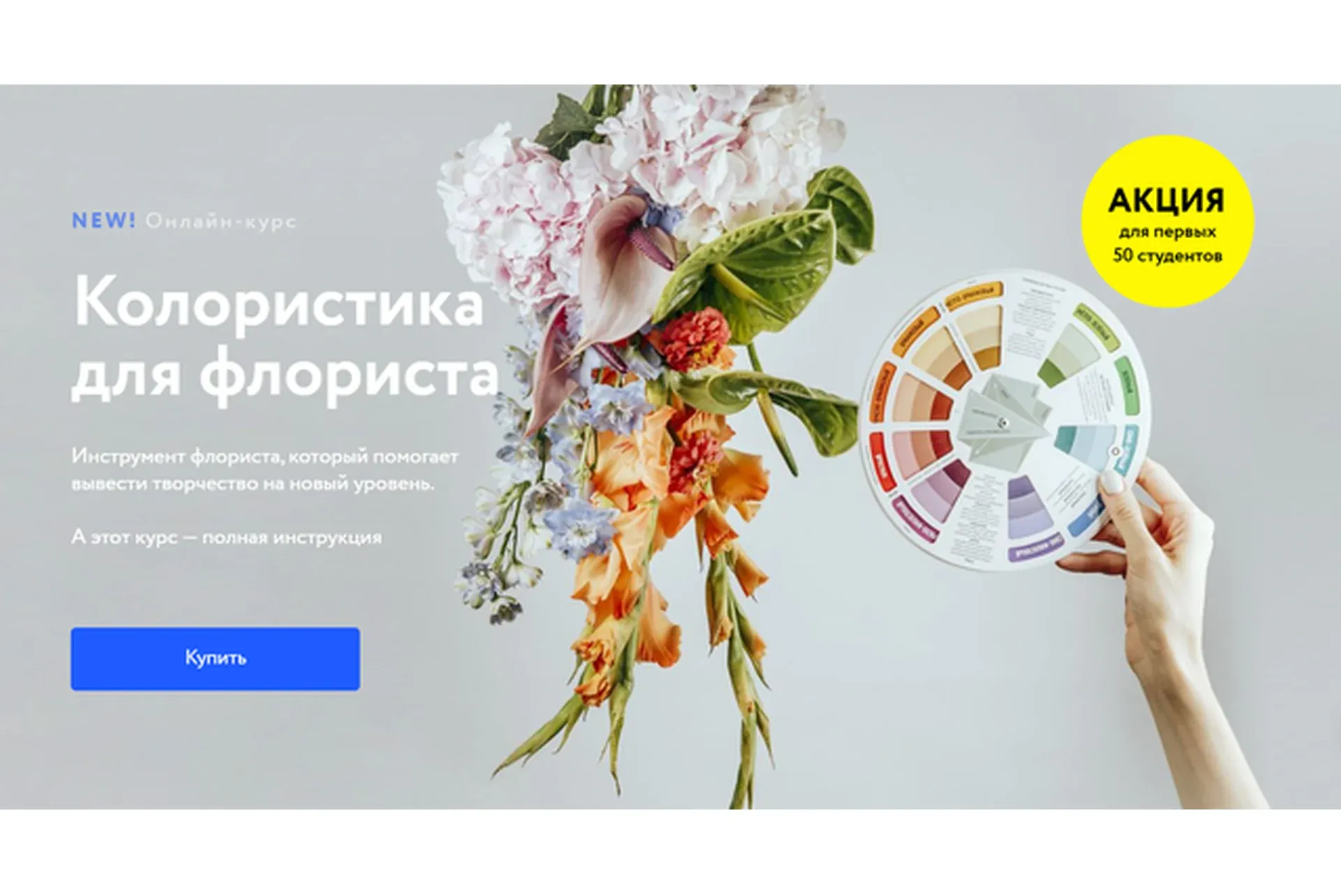 [Lacy Bird Academy]  Колористика для флориста. Тариф-Видео-лекции (Павел Полков)