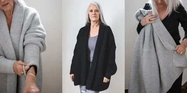 [Вяжи.ру] Теплый кардиган The Cardi Coat (Lo Rain)